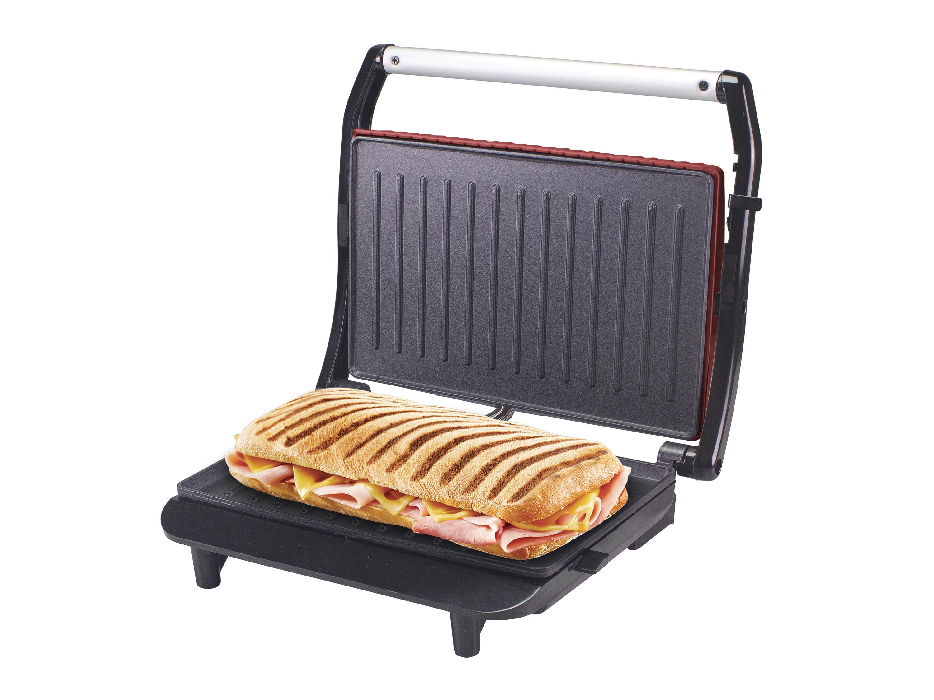 Piastra Per Panini E Griglia Ufesa - 1000W, Antiaderente, Apertura 180° - Foto 5