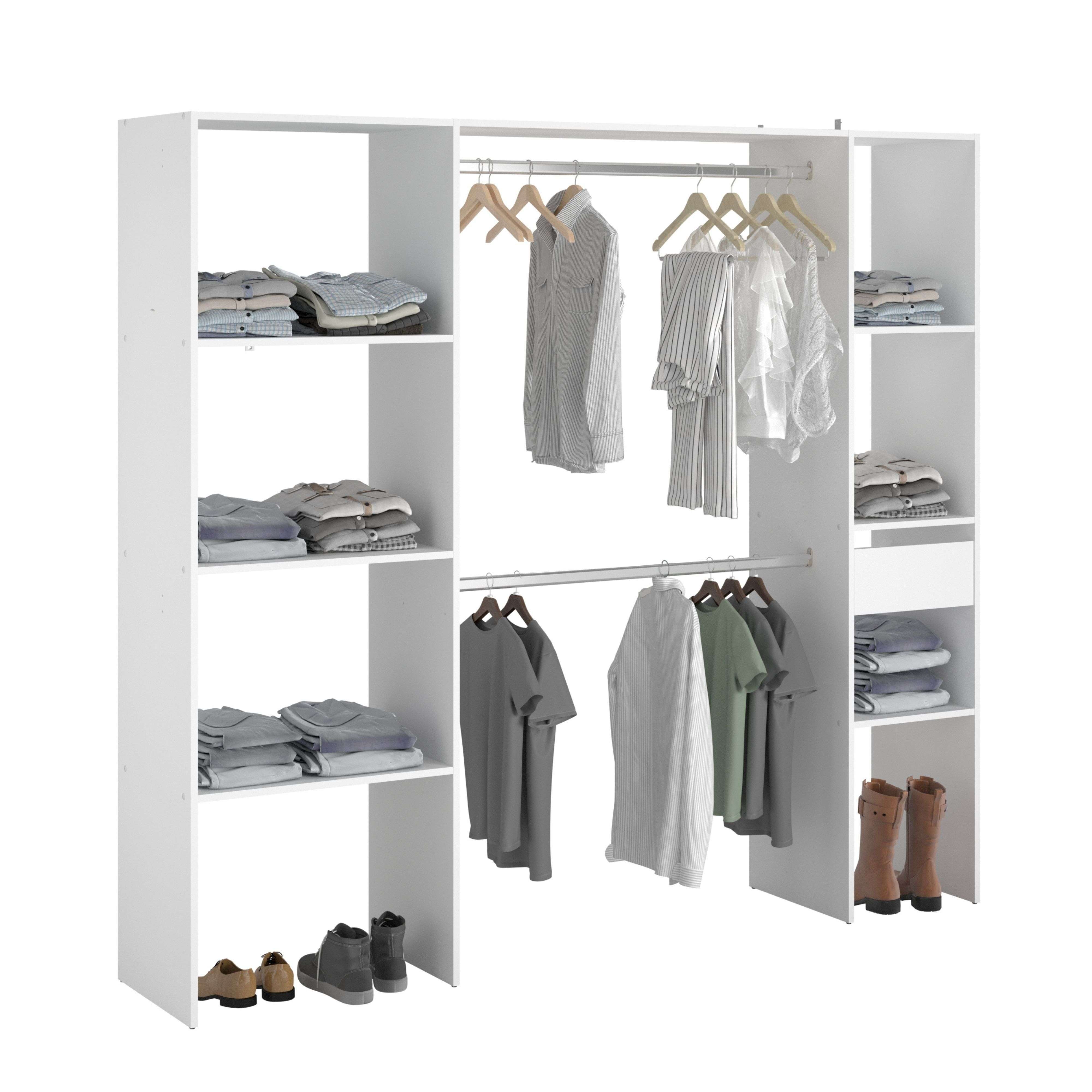Kit vestiaire Combi 138x180x40cm blanc Box A - 9