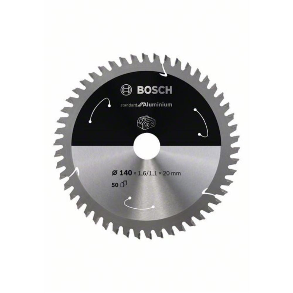 Bosch Scie circulaire type de lame pour l'aluminium, 140x1.6 / 1.1x20, 50 dents - 7