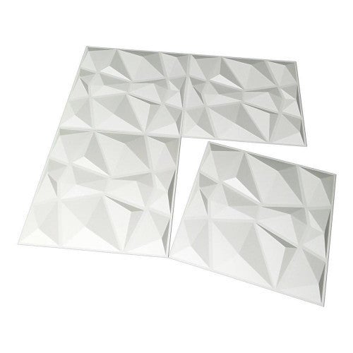 Panneau mural isolant décoratif en PVC 3D ultra résistant DIAMOND 590 x 590 cm (6,99 €) - 7