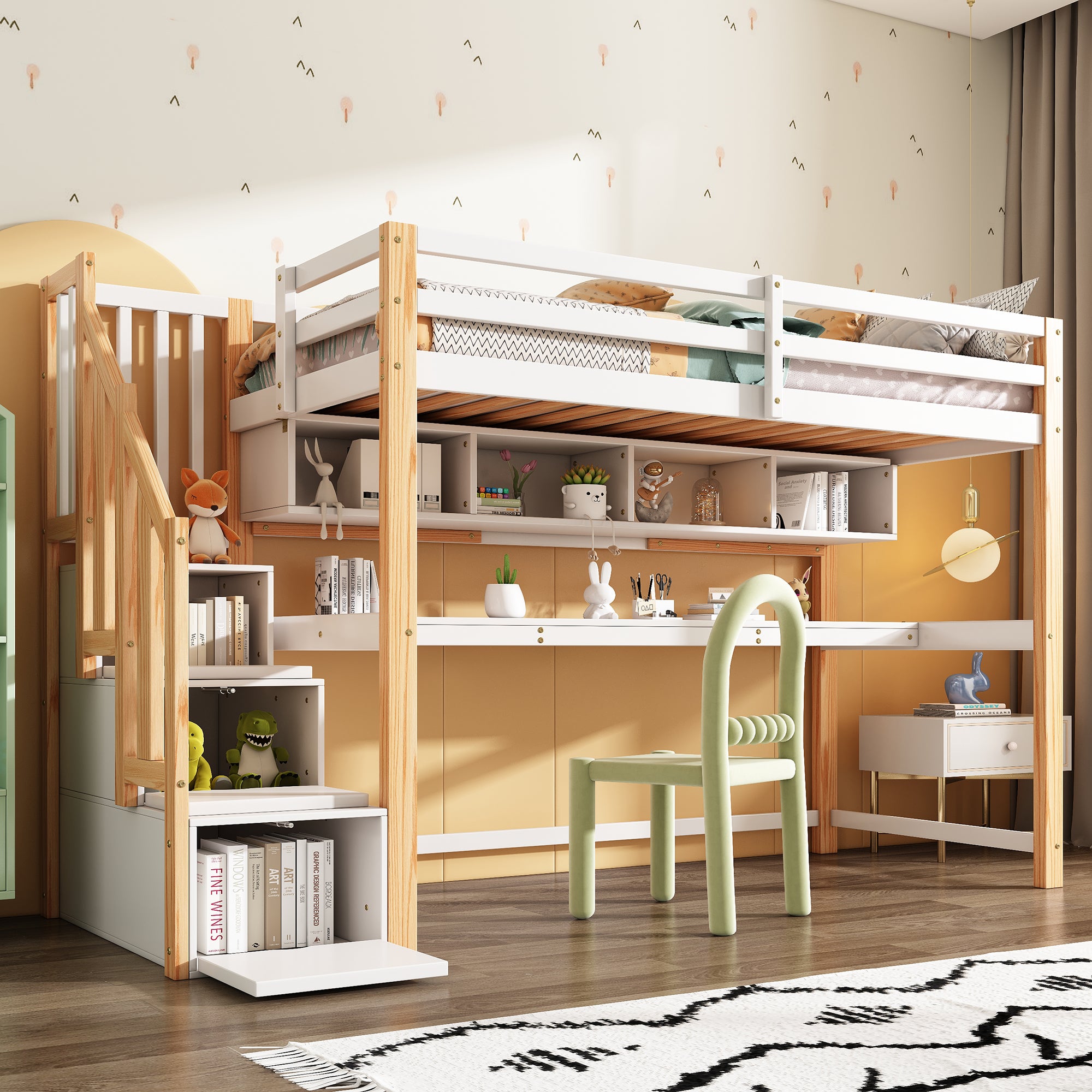 Lit Mezzanine 1 Place 90x190 Cm Conforama - Gris Métal Avec 2 étagères Et Matelas Inclus