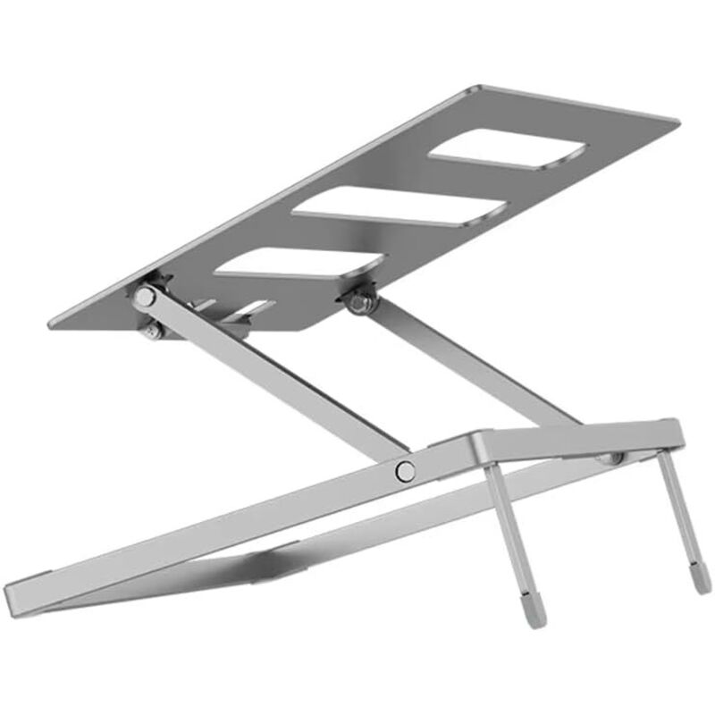 Regulowana i składana podstawka pod laptopa wykonana z wysokiej jakości aluminium, odpowiednia dla laptopów o przekątnej do 17,3 cala