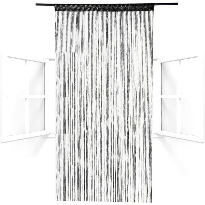 Rideau De Porte en Corde, 200×100 Cm Rideau De Porte Anti Mouche, Panneau De Rideau À Cordes, Décorations De Fenêtre Diviseur De Pièce - 4