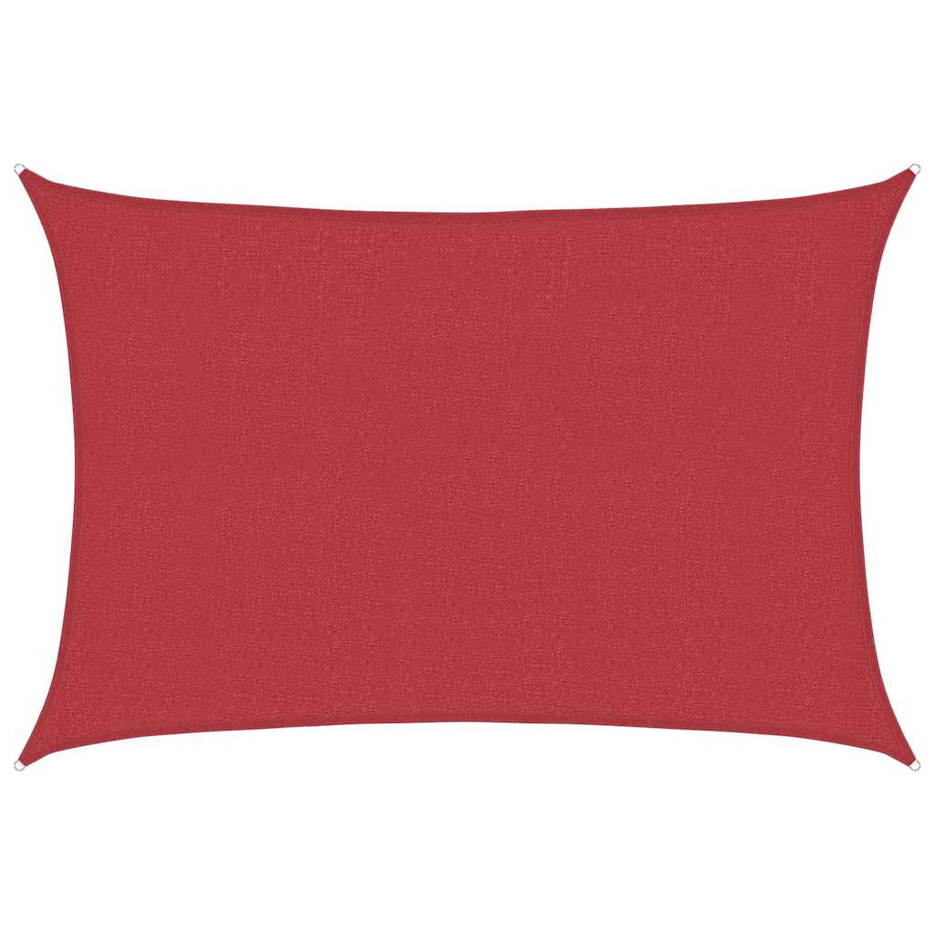 Żagiel przeciwsłoneczny czerwony 160 g/m² 3,5 x 4,5 m HDPE