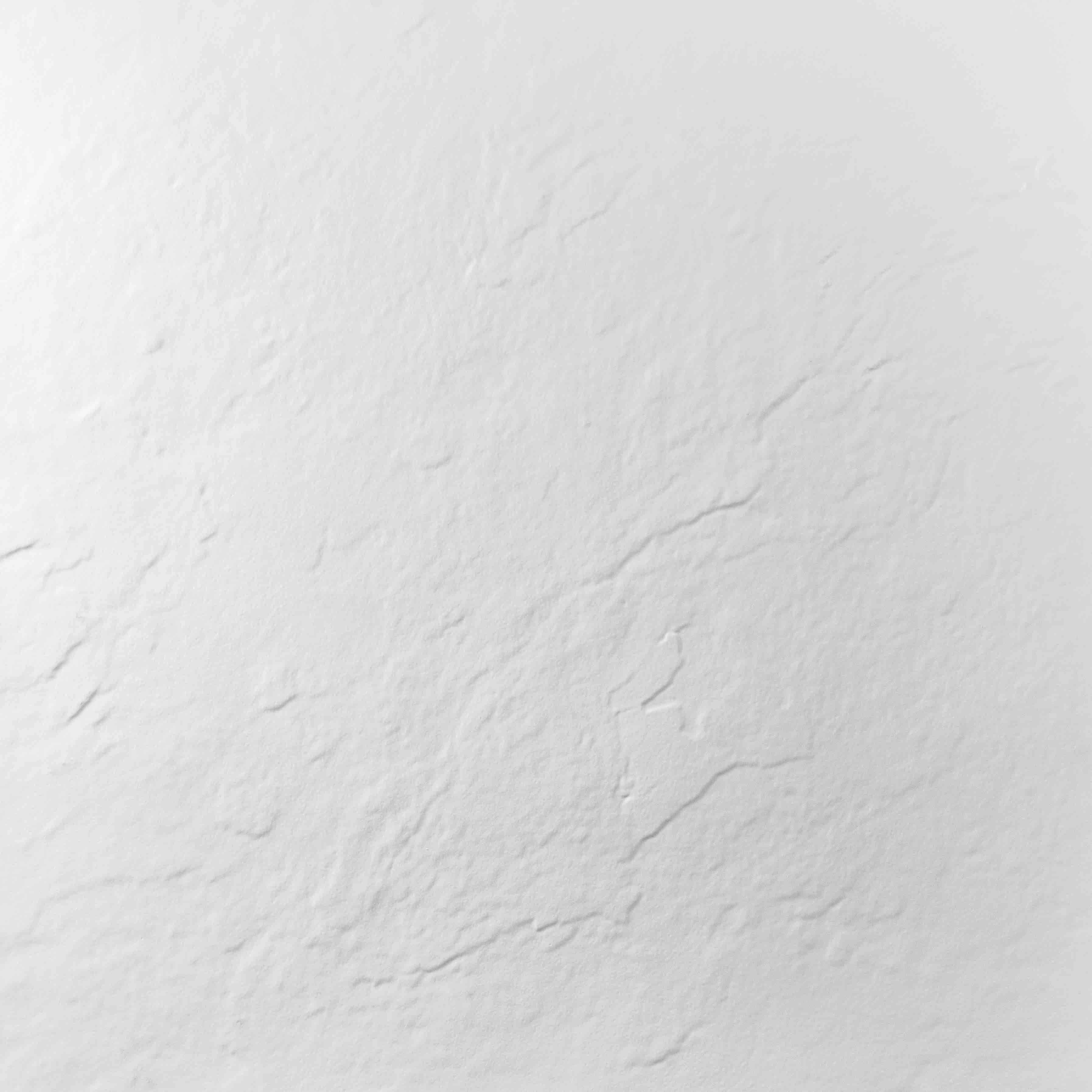 Receveur résine 120 x 80 cm blanc effet ardoise - grille carrée excentrée - 7