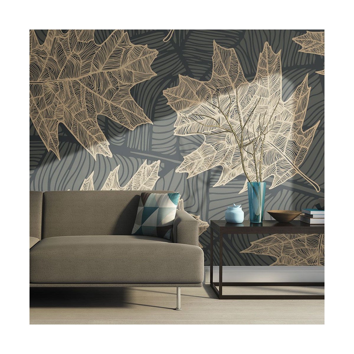 Papier Peint "Éclats D'automne" 193 x 250 cm | Leroy Merlin