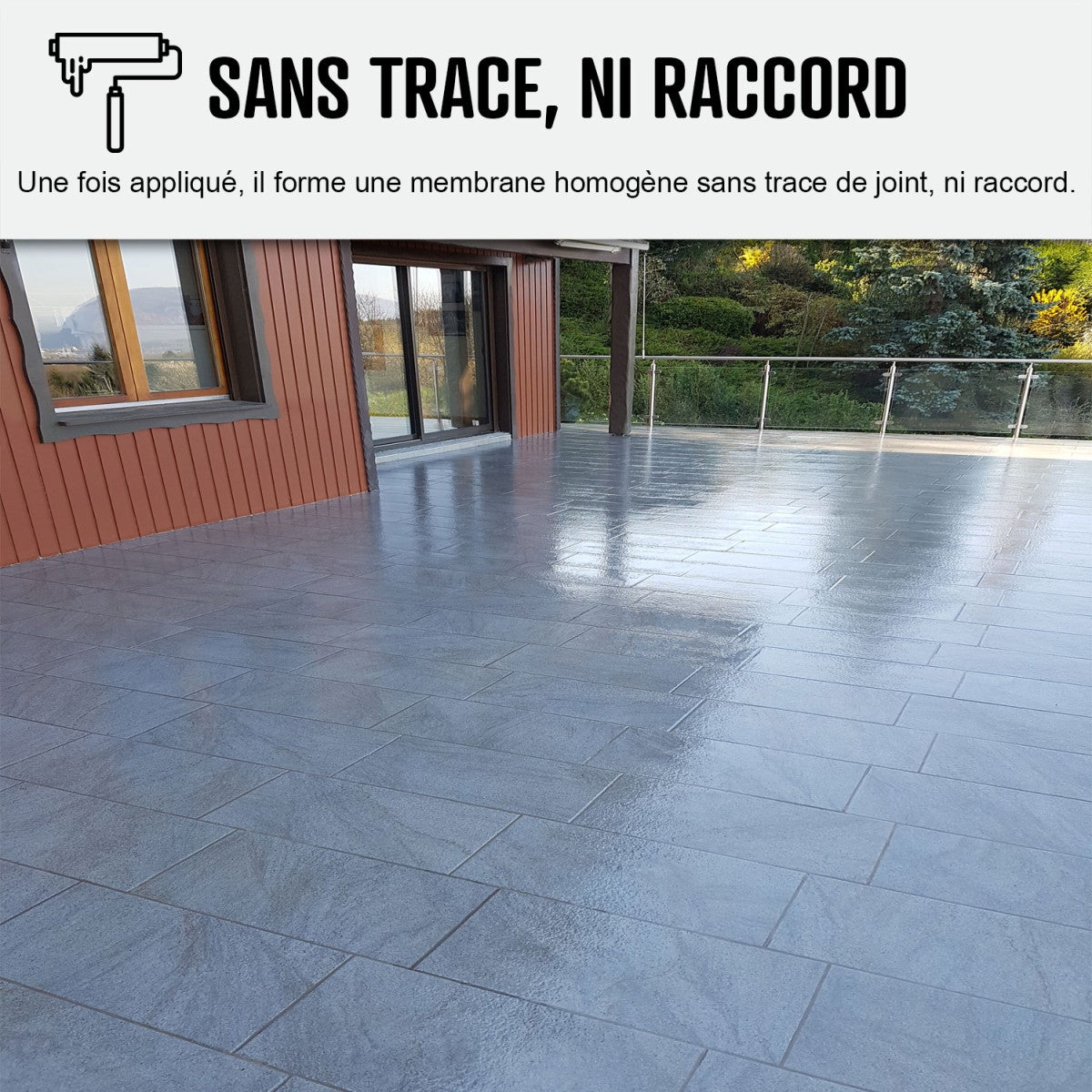 Résine d'étanchéité - réparation terrasse - 10 m², circulation privée, support non poreux Finition Brillante - ARCANE INDUSTRIES - 3