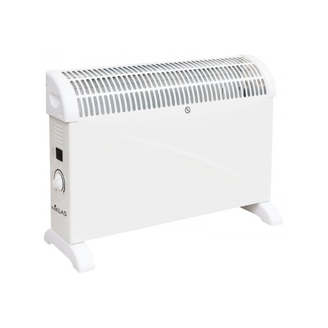 Radiateur Électrique Classic 2000W 3 puissances de chauffe - Chauffage d'appoint sur pieds Thermostat NIKLAS
