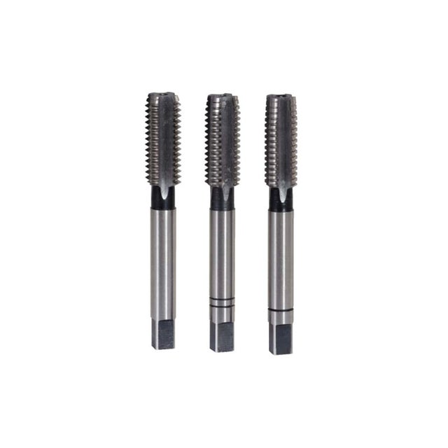 Jeu de tarauds à main KS TOOLS HSS - Ebaucheur-Intermédiaire-Finisseur - M8 x 1,25 mm - 3 pcs - 331.0080