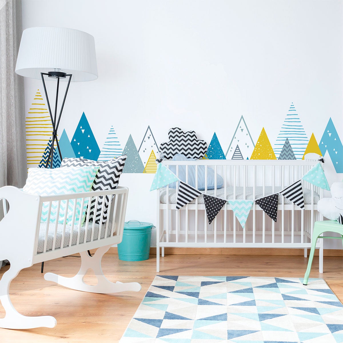 Adesivo bambino di montagna scandinavo benzka - Sticker adesivo - adesivi murali - 90x155cm - 7