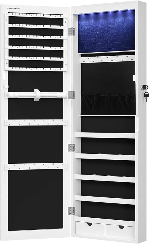 Cintre Bijoux Voyage Organisateur Mural Suspendu Pour Bijoux Healifty - Grand Range-Colliers Transparent, Porte-Boucles D'Oreilles, Bracelets Et Bagues, Rangement Pratique Et Élégant