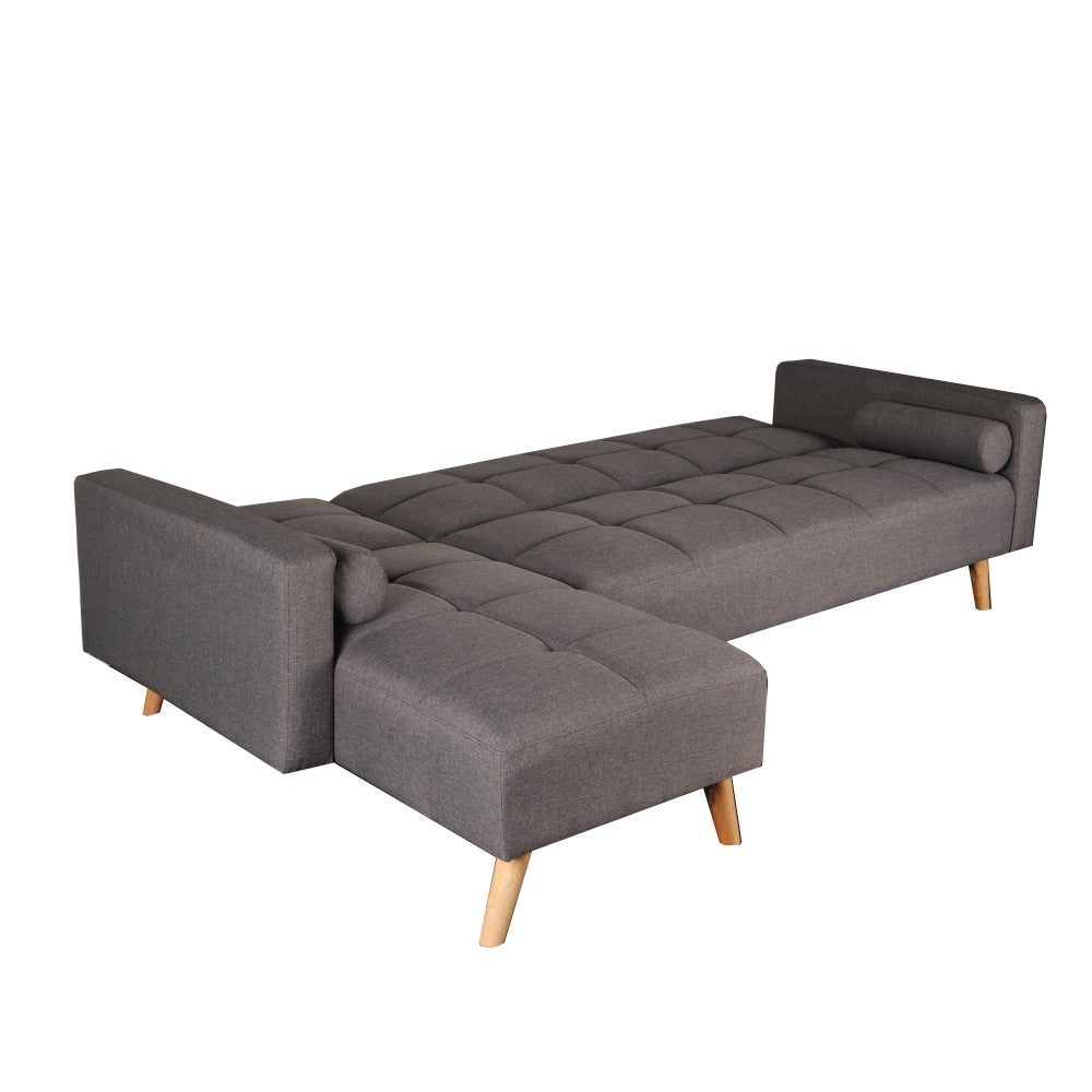 Canapé d'angle convertible gauche ASGARD / GRIS - 6