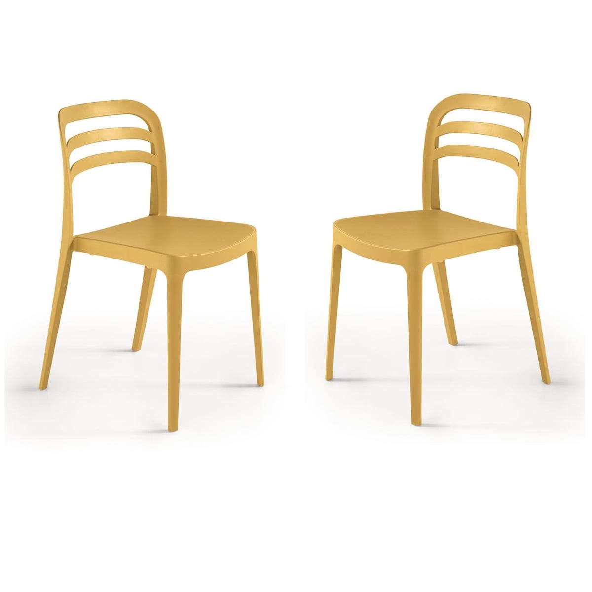 Sedia da giardino in polipropilene impilabile DJANGO OCRA