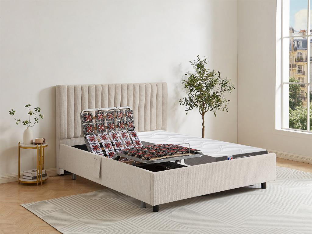 Lit Lectrique De Relaxation D Co Tout Plots Matelas Latex Zones X X Cm