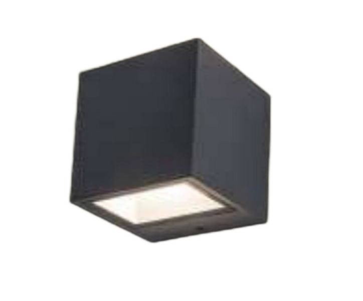 Kinkiet zewnętrzny GEMINI LED 9W Ciepła biel 850lm czarny wym: 8,8x8,5x8,6 cm IP54 Lutec