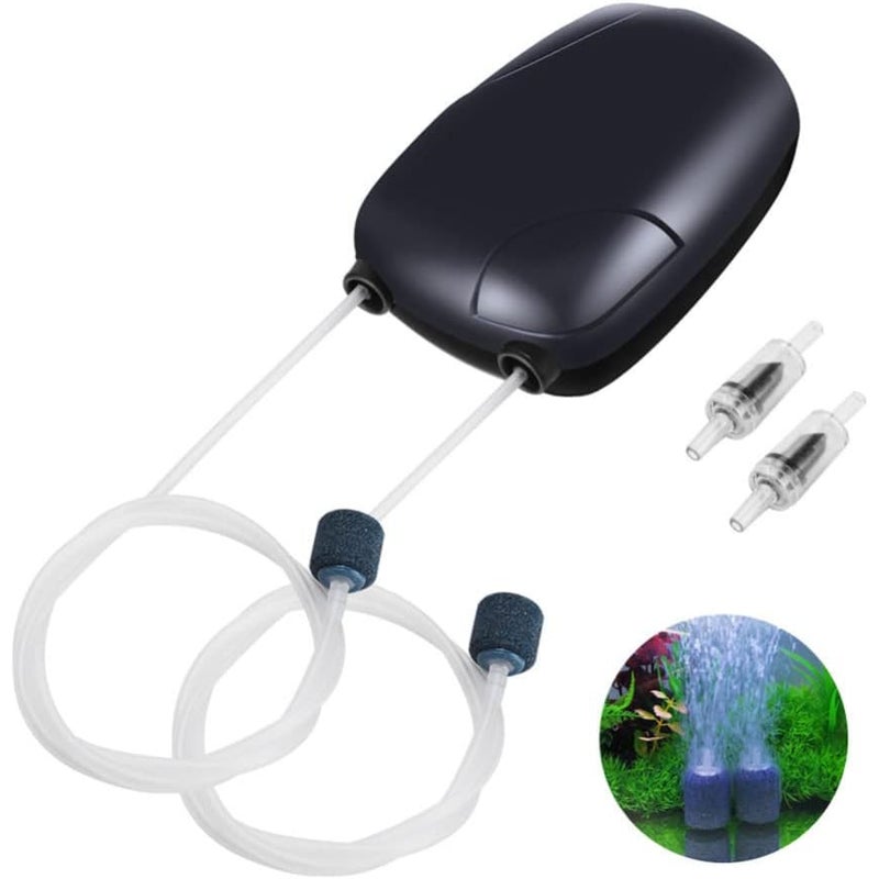 Pompa tlenowa do akwarium, miniaturowa pompka napowietrzająca do akwarium, energooszczędna, cicha, odpowiednia do akwariów, wtyczka europejska