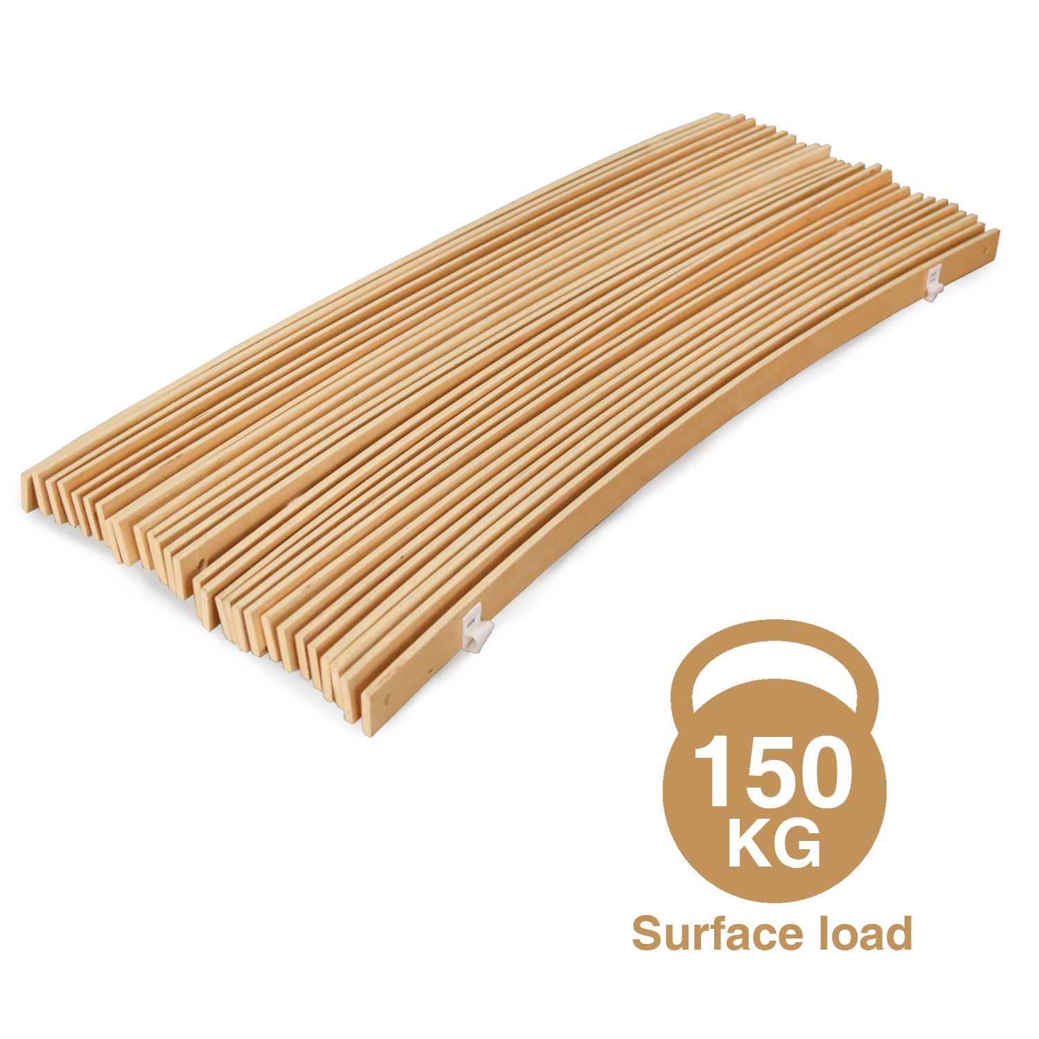 3 Lattes Hêtre 70cm X 48mm X 8mm - Pour Sommier Lit Ou Canapé Clique-Clac - 7 Plis