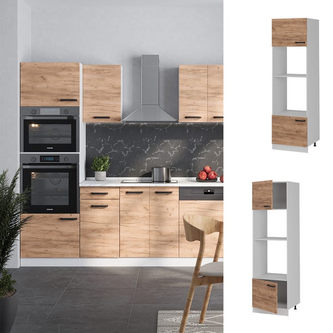 Vicco Meuble Cuisine R-line, Béton Noirchêne De Force Doré, 60 Cm Sans Plan De Travail Vicco Meuble Cuisine R-line, Béton Noirchêne De Force Doré, 60 Cm Sans Plan De Travail