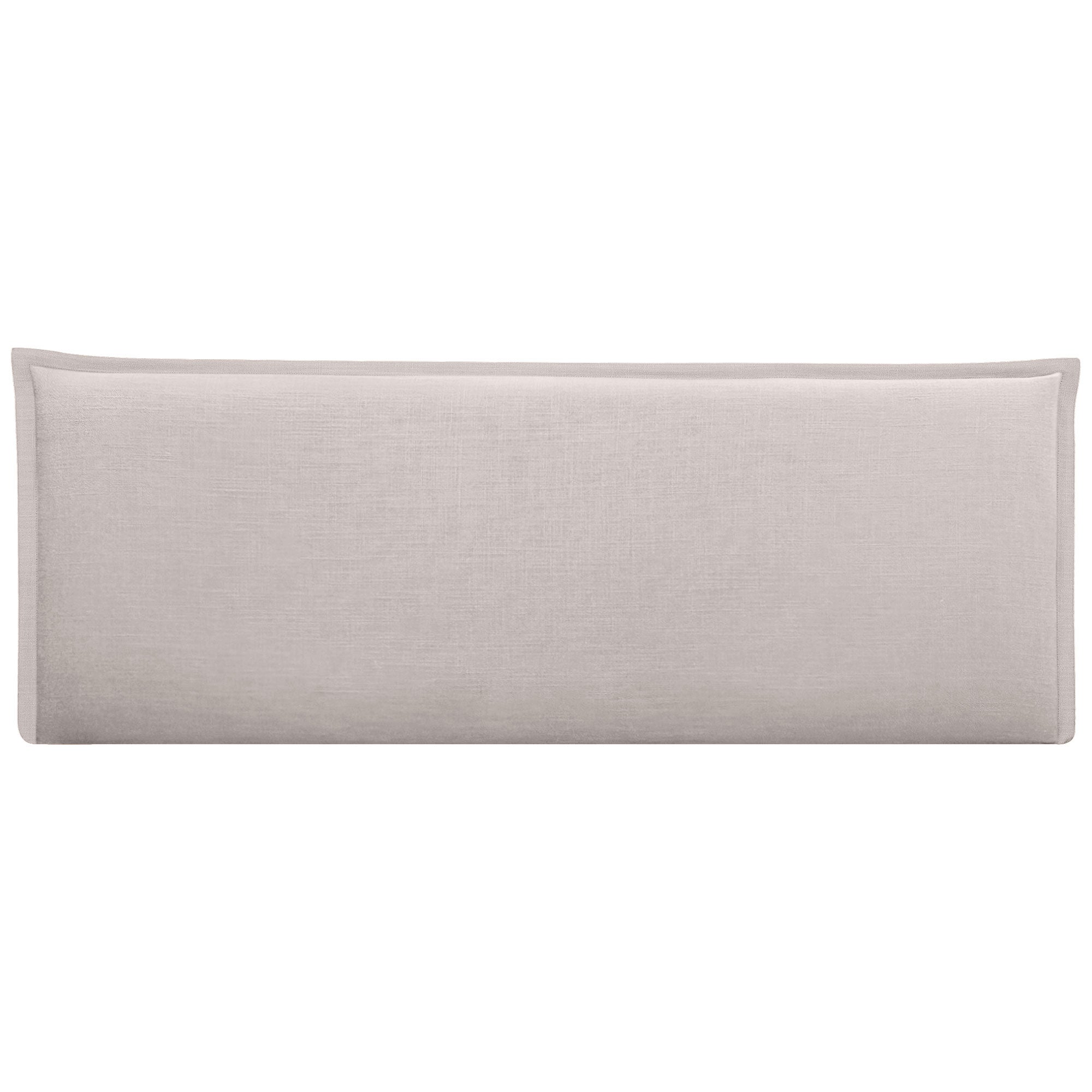 DHOME Cabecero de Lino Natural Liso con Ribete Cabezal Tapizado Cama Dormitorio Moderno Top Trending (Beige, 135cm) - 5