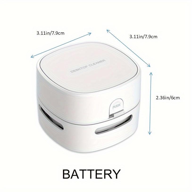 Mini aspirateur portable sans fil, petit aspirateur à main, aspirateur de bureau, adapté au bureau à domicile - 3