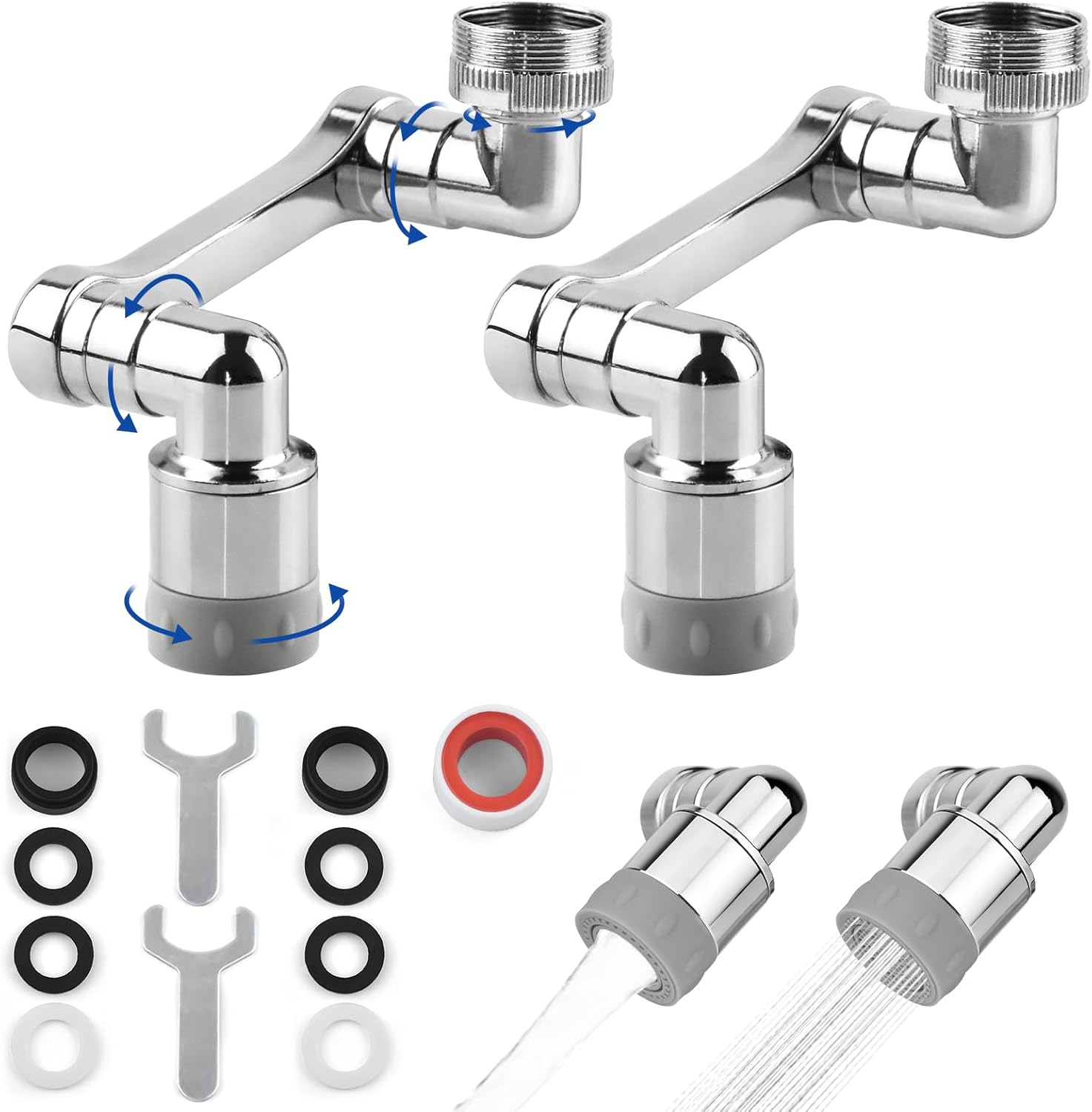 Adaptor de extensie rotativ multifuncțional pentru robinet, chiuvetă de bucătărie, accesoriu universal, grade rotative, pentru baie