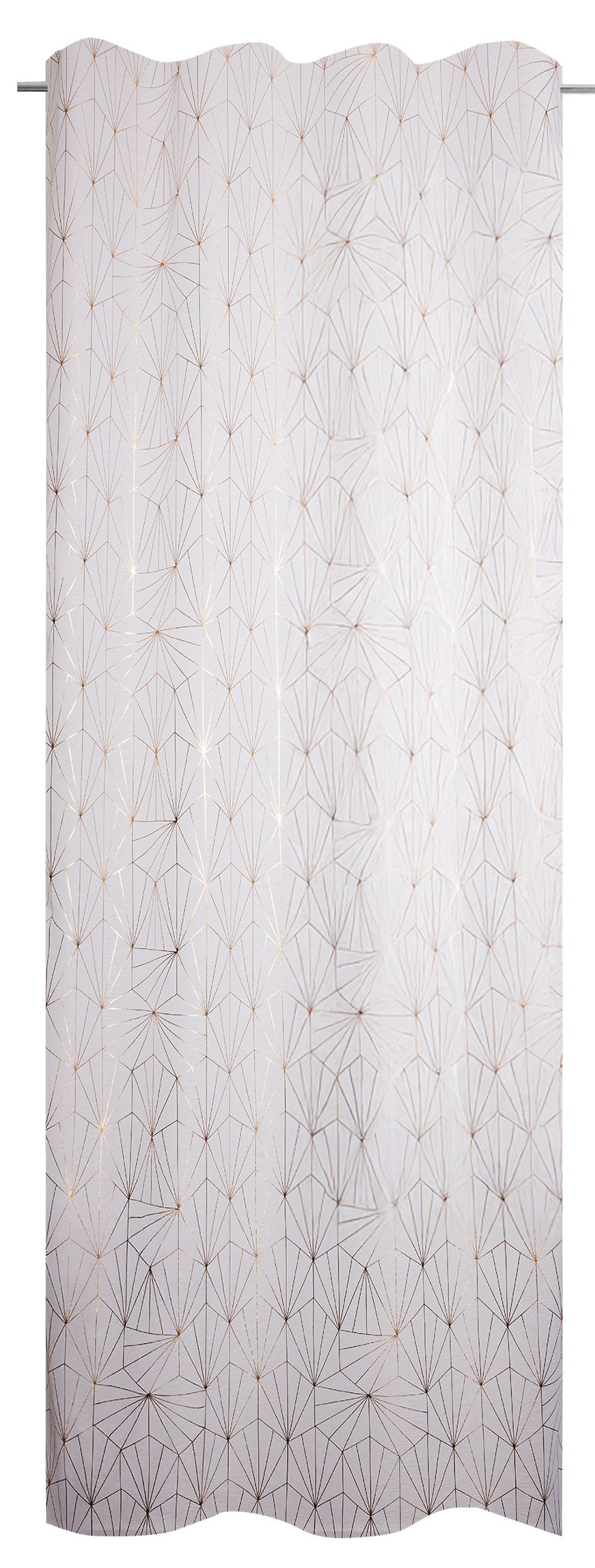 Półprzezroczysta firana, Arda, biała, wys. 260 x szer. 140 cm INSPIRE