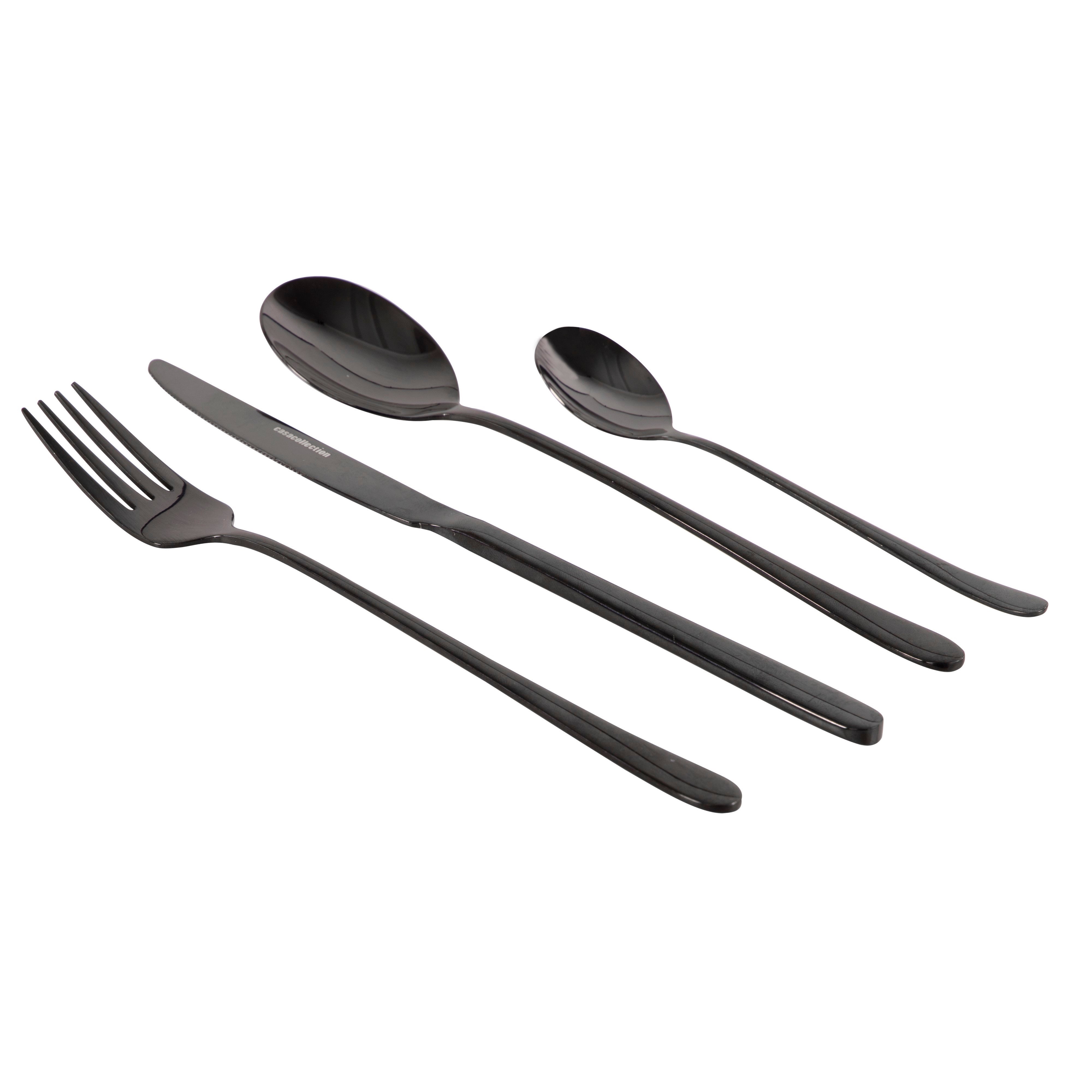 Servizio Posate 24 Pezzi GRIFFE in acciaio inox 18/10 lucidato a specchio 3 mm di spessore | Eme Posaterie | : set di posate in acciaio
