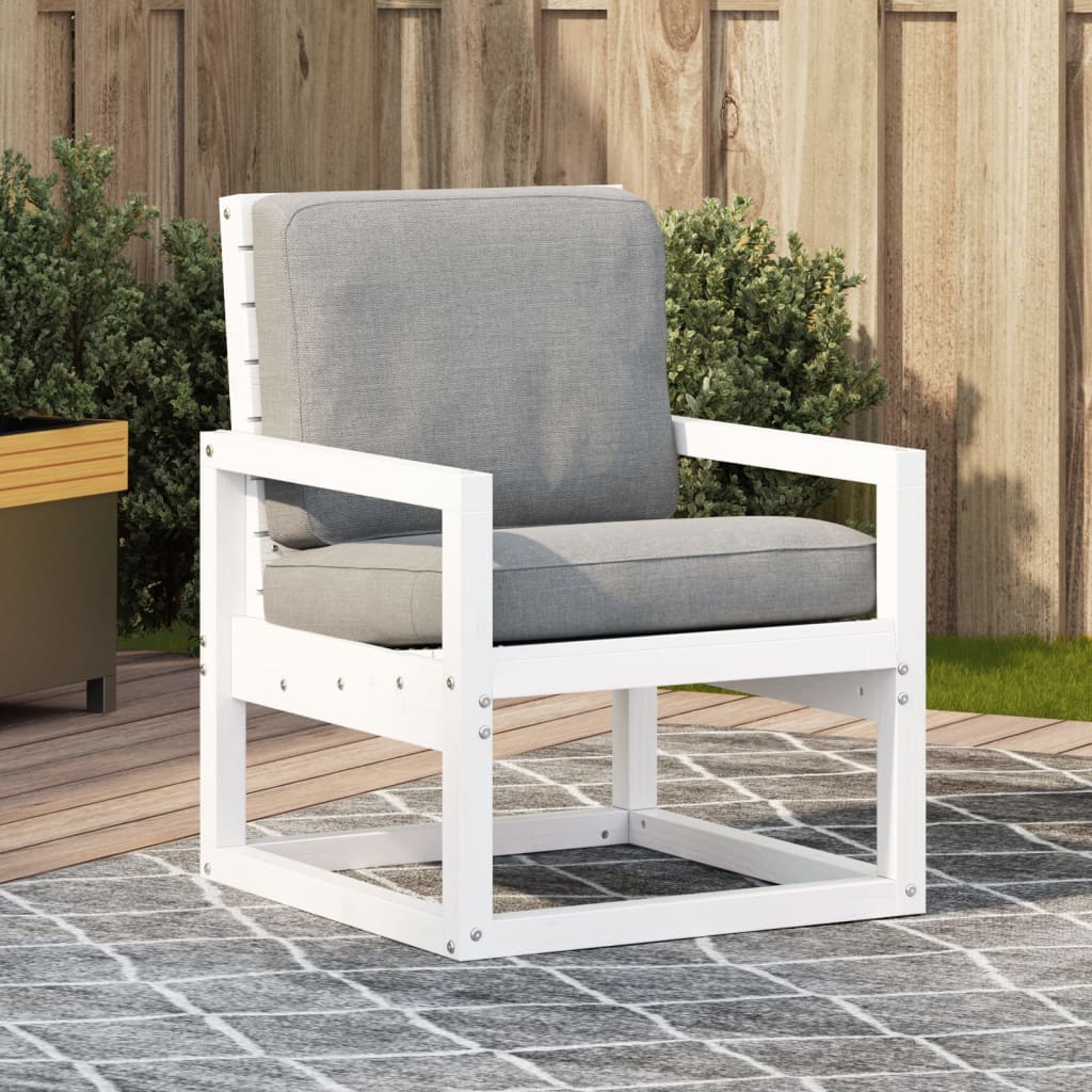 Chaise de jardin sans coussin en Bois Blanc - 2