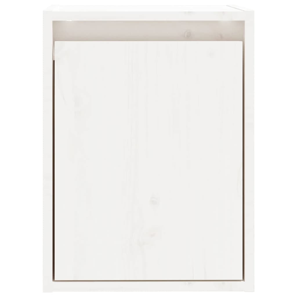 Maison Exclusive - Armario de pared 2 uds madera maciza de pino blanco 30x30x40 cm - 6