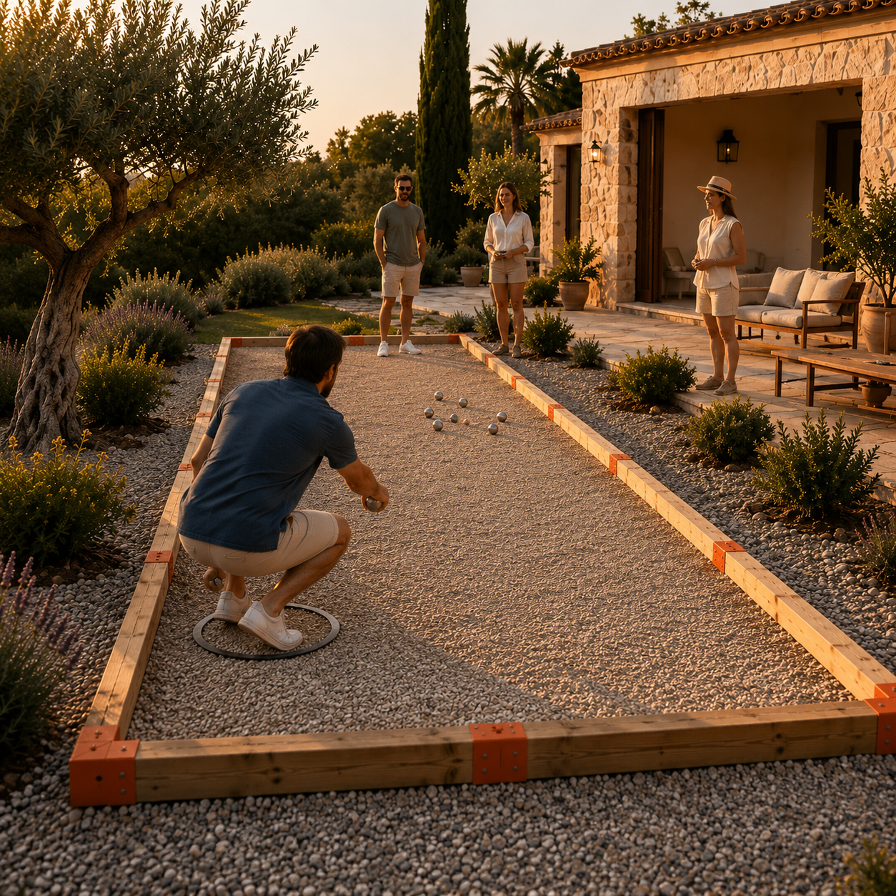 Terrain de pétanque de 12 x 4 M - 2