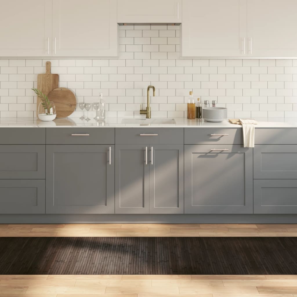 Tapis Salon | Tapis Chambre | Tapis rectangulaire marron foncé 70x500 cm bambou CFW310778 - 2