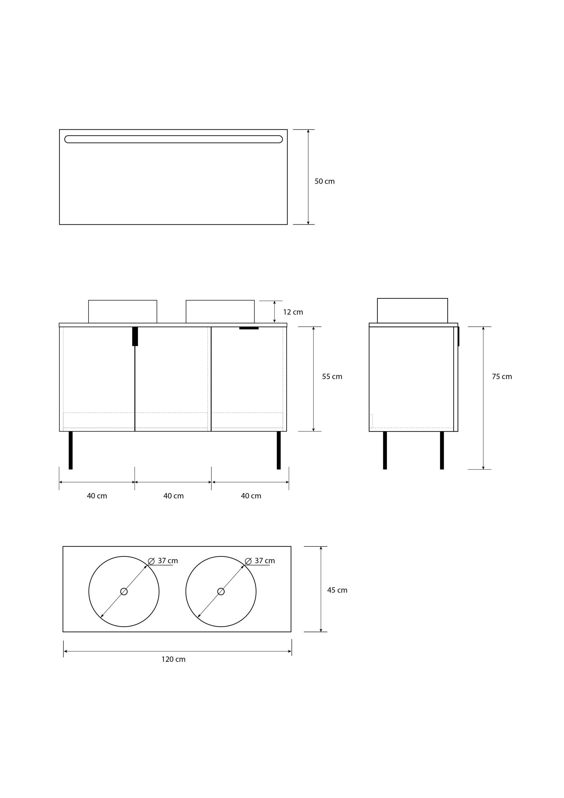 Pack Meuble Salle de Bain Mapau avec Double Vasque et Miroir LED AUDRAN Chêne Bardolino 120 cm - 7