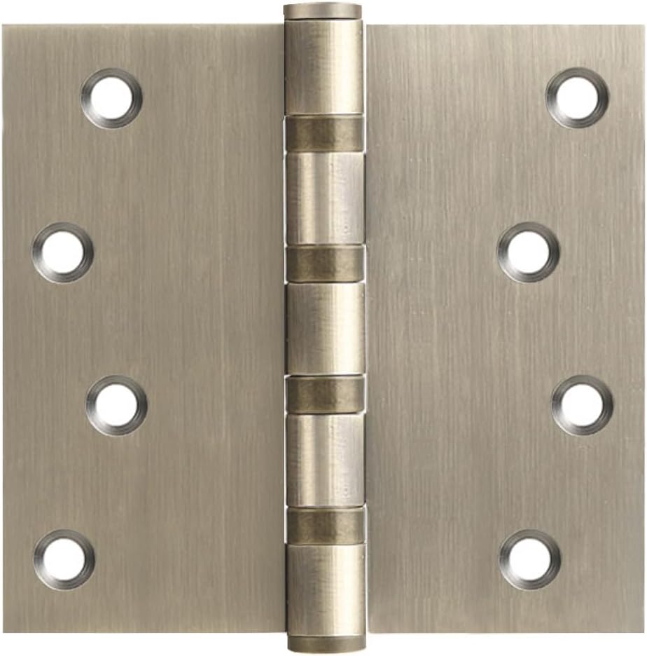 Charnière, 8 Pièces Charnières De Porte En Acier Inoxydable 100 X 80 Mm Avec 64 Pièces De Vis Charnieres 93697985