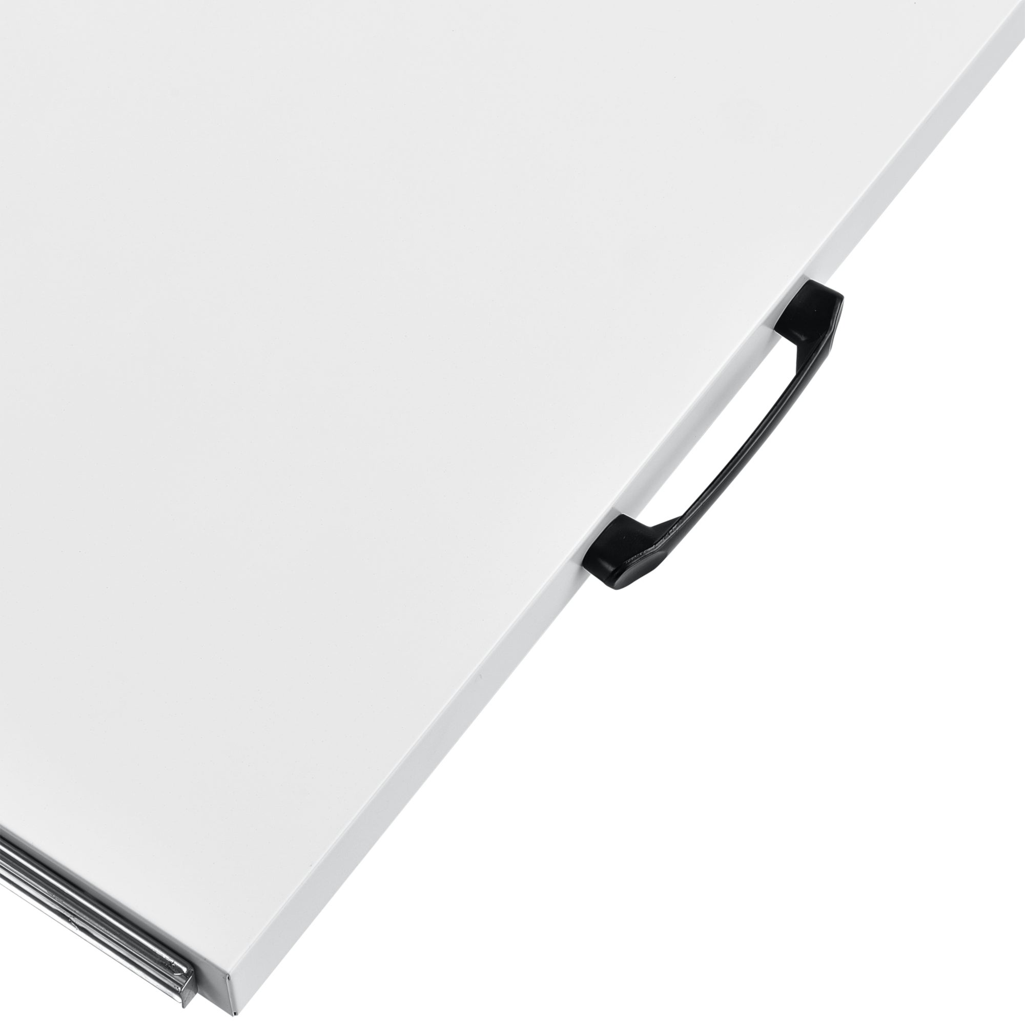 Kit De Superposition Universel Cadre Avec Tablette Coulissante Pour Lave-linge Sèche-linge Standard 60 Cm Machine À Laver Acier Laqué Blanc [en.casa] - 4