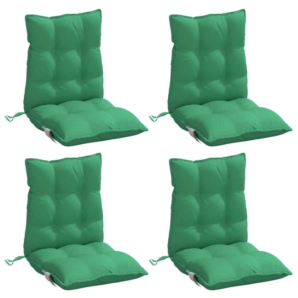 Coussin d'extérieur 4 pièces vert 100 x 50 x 7 cm - 3