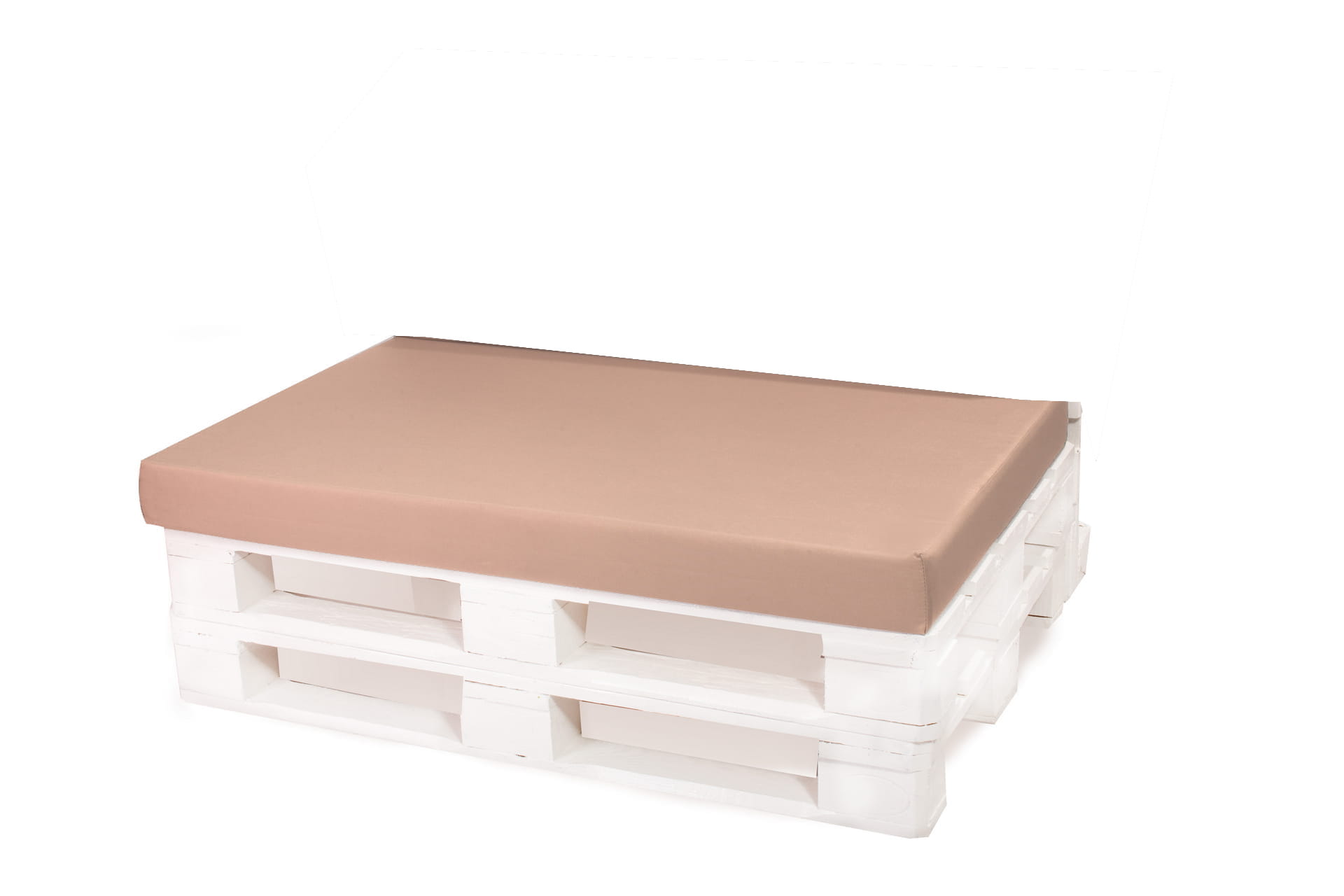 Coussin de palette 120x40x10cm assise, coussin de palette Beige