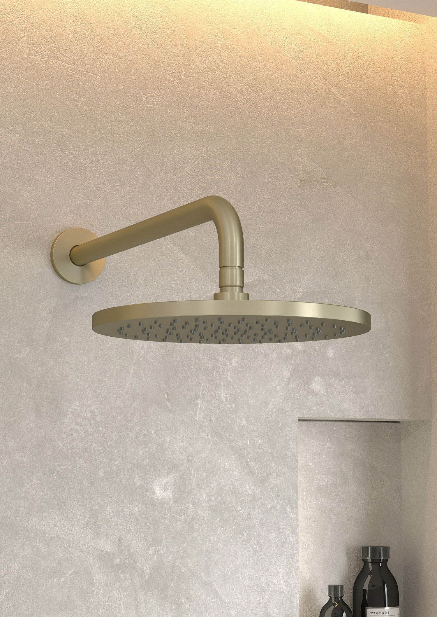 Composition mitigeur de douche encastrée Doré brossé - Corbeau - 5