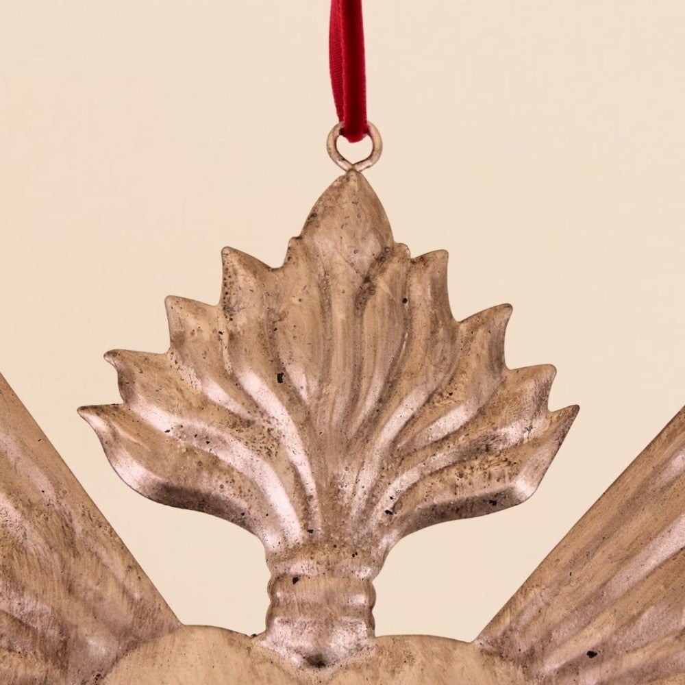 Ex voto coeur en métal doré 24cm - Ornami - 4