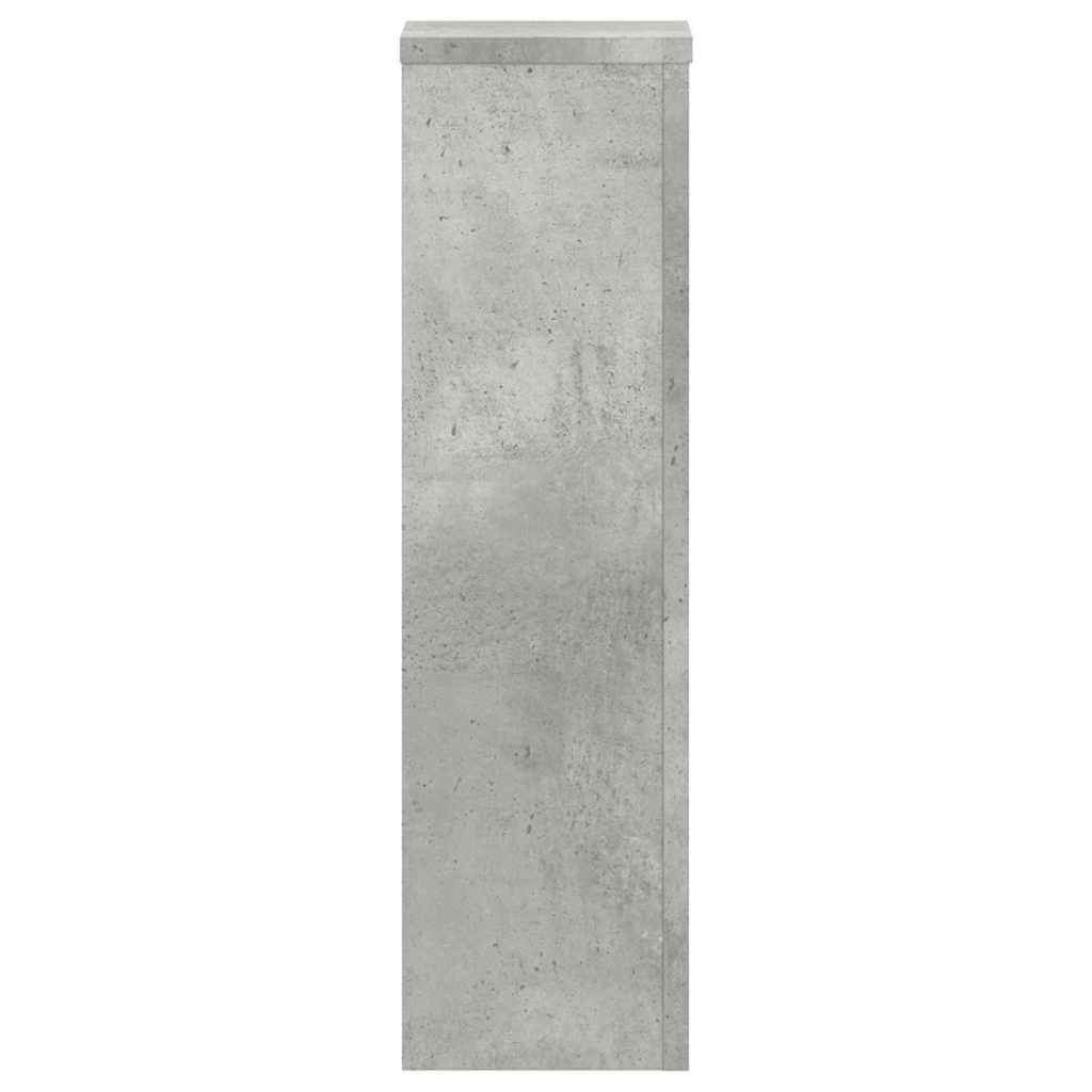 Supports pour plantes 2 pcs gris béton bois d'ingénierie - 4