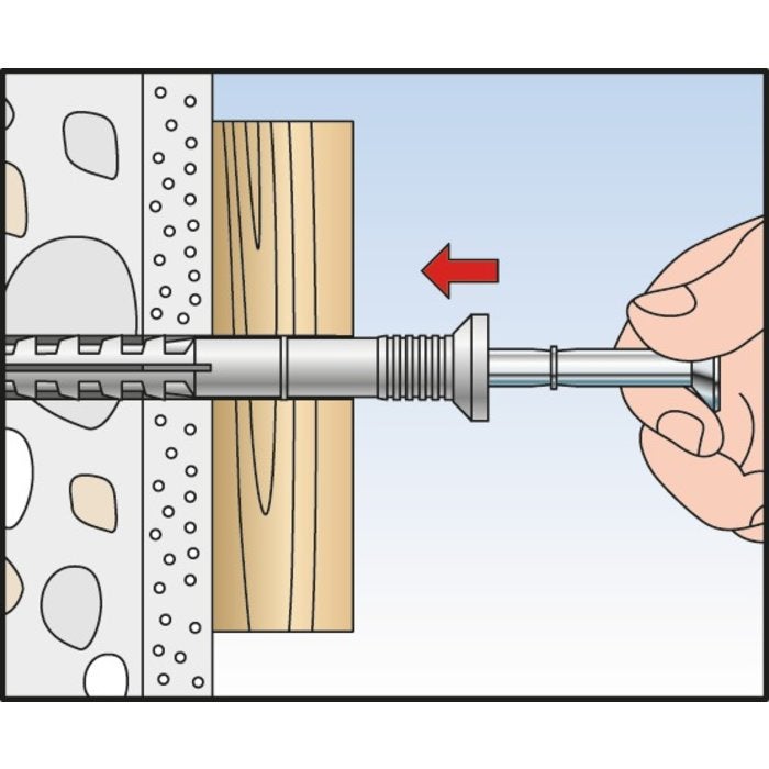 Cheville clou NS 6x60/30-50/bte (Par 50) - 6