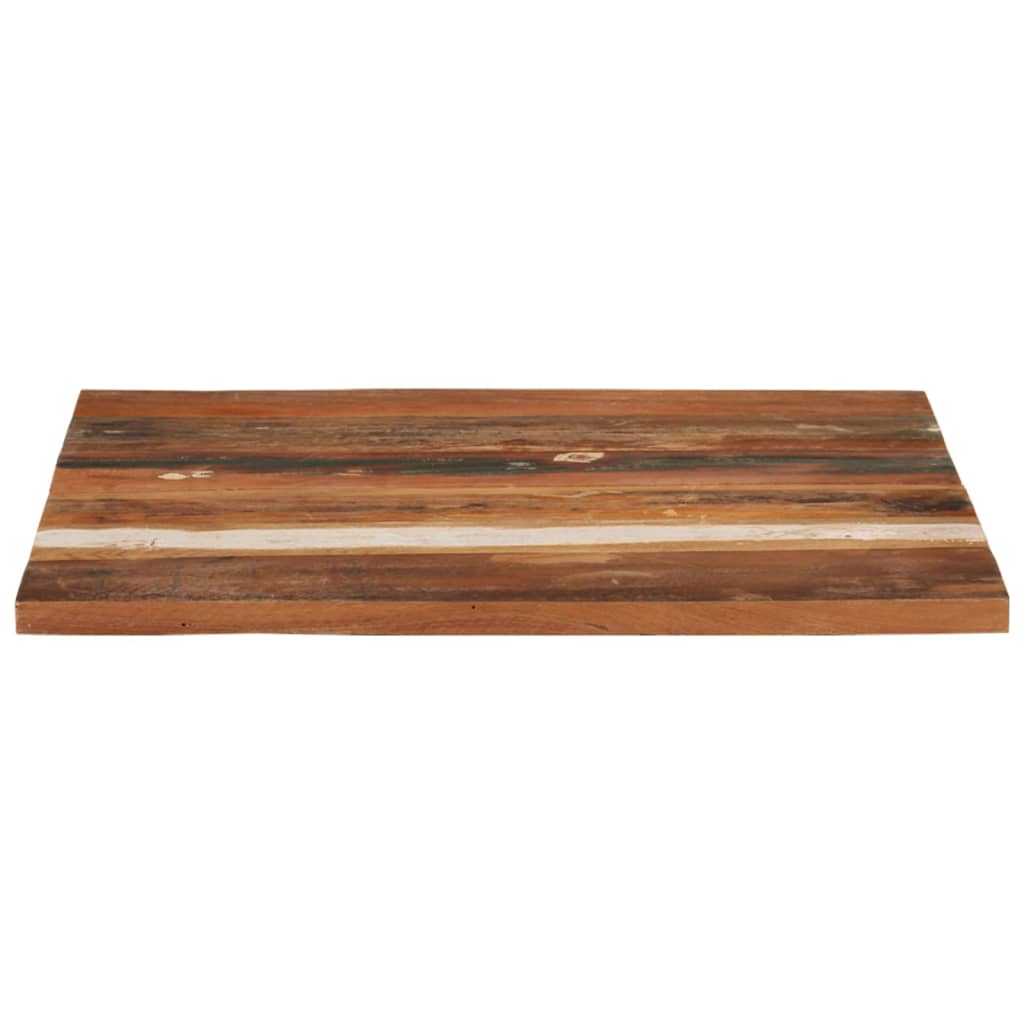 Tablero mesa | superficie de mesa | tablero de escritorio cuadrada madera reciclada maciza 70x70 cm 25-27 mm cfw29482