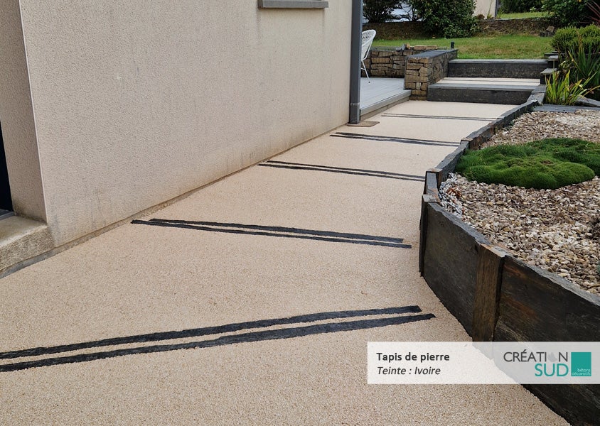 Moquette de pierre - Kit complet 8m² - Teinte : Ivoire - CREATION SUD - 3