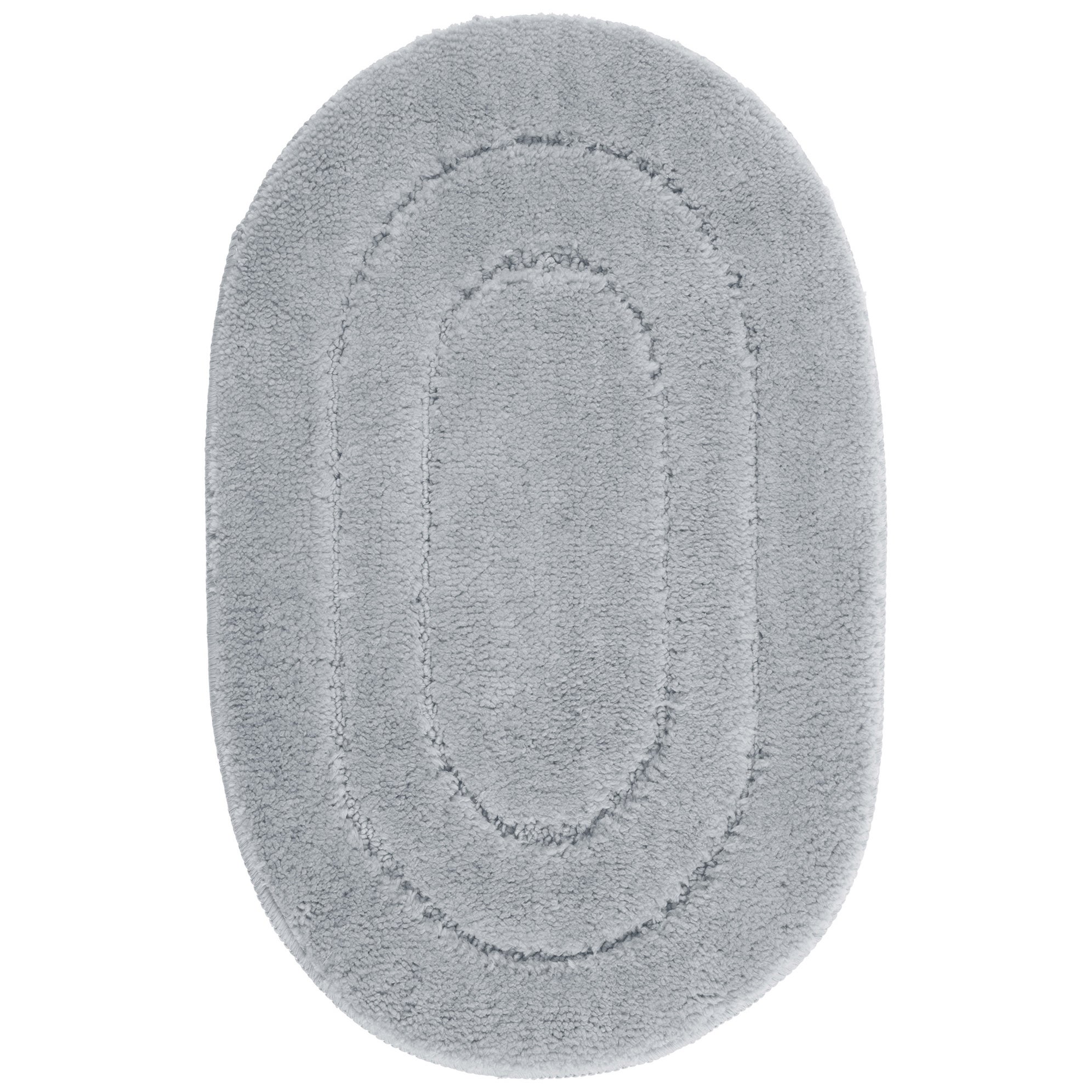 Dywanik łazienkowy Soft 50x80 cm antypoślizgowy owalny szary