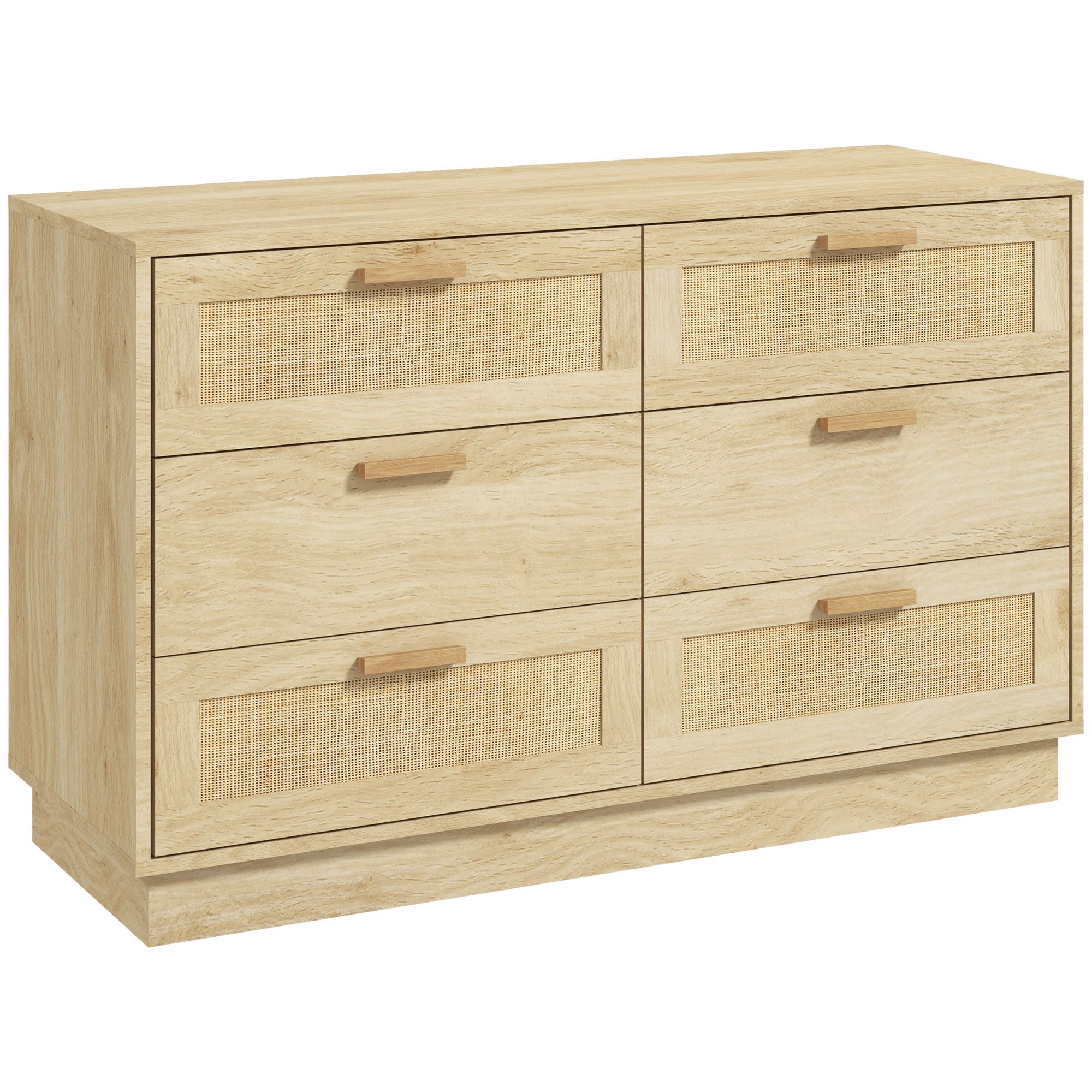 Hallowood Furniture Newquay Commode à 3 tiroirs en bois avec façade en rotin - Meuble de rangement multifonction en chêne clair pour chambre à coucher, salon et couloir Hallowood Furniture Newquay Commode à 3 tiroirs en bois avec façade en rotin - Meuble de rangement multifonction en chêne clair pour chambre à coucher, salon et couloir