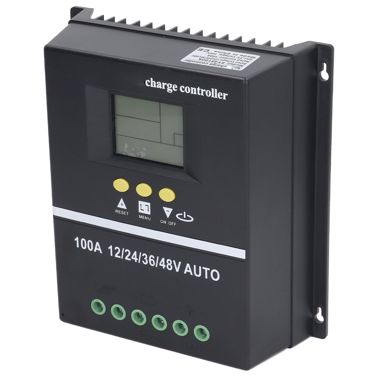 Controlador de carga solar 100A 12-48V com duas portas USB e display LCD retroiluminado – ComfortXL - 9
