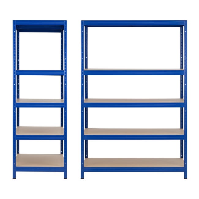 Scaffale Metallico Modulare SteelSmart Con 5 Ripiani - 180x30x70 Cm, Portata 200 Kg - Foto 2