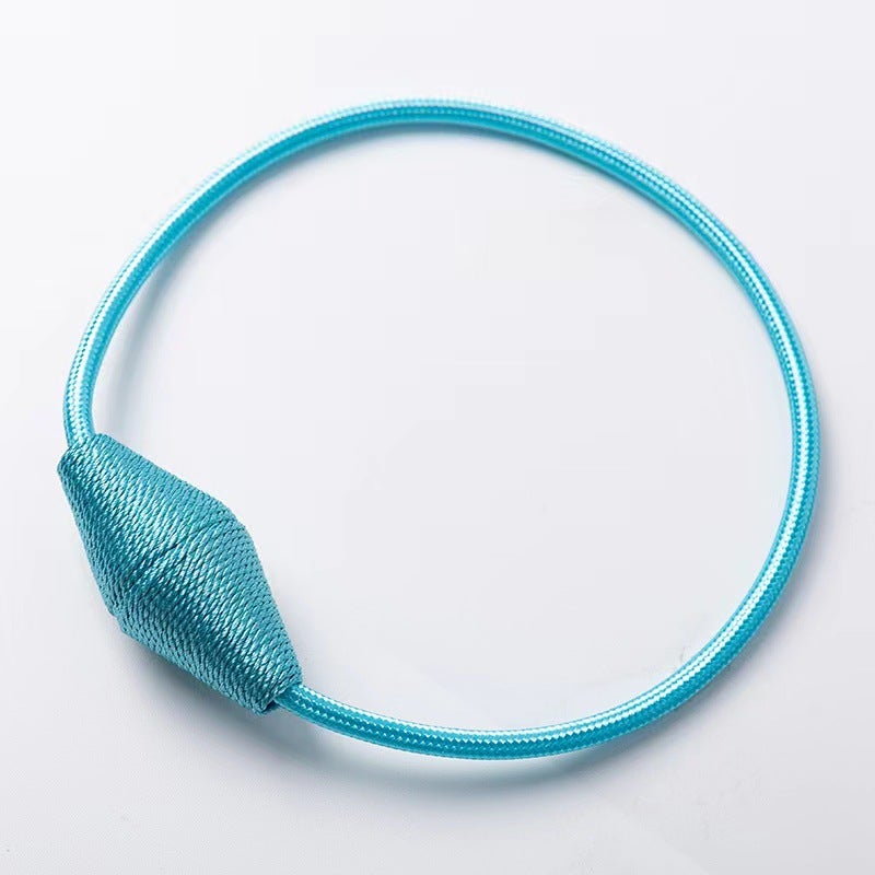 Magnetyczne uchwyty do zasłon z ulepszonym większym magnesem, 4 sztuki, uchwyty do zasłon 40 cm (niebieski)
