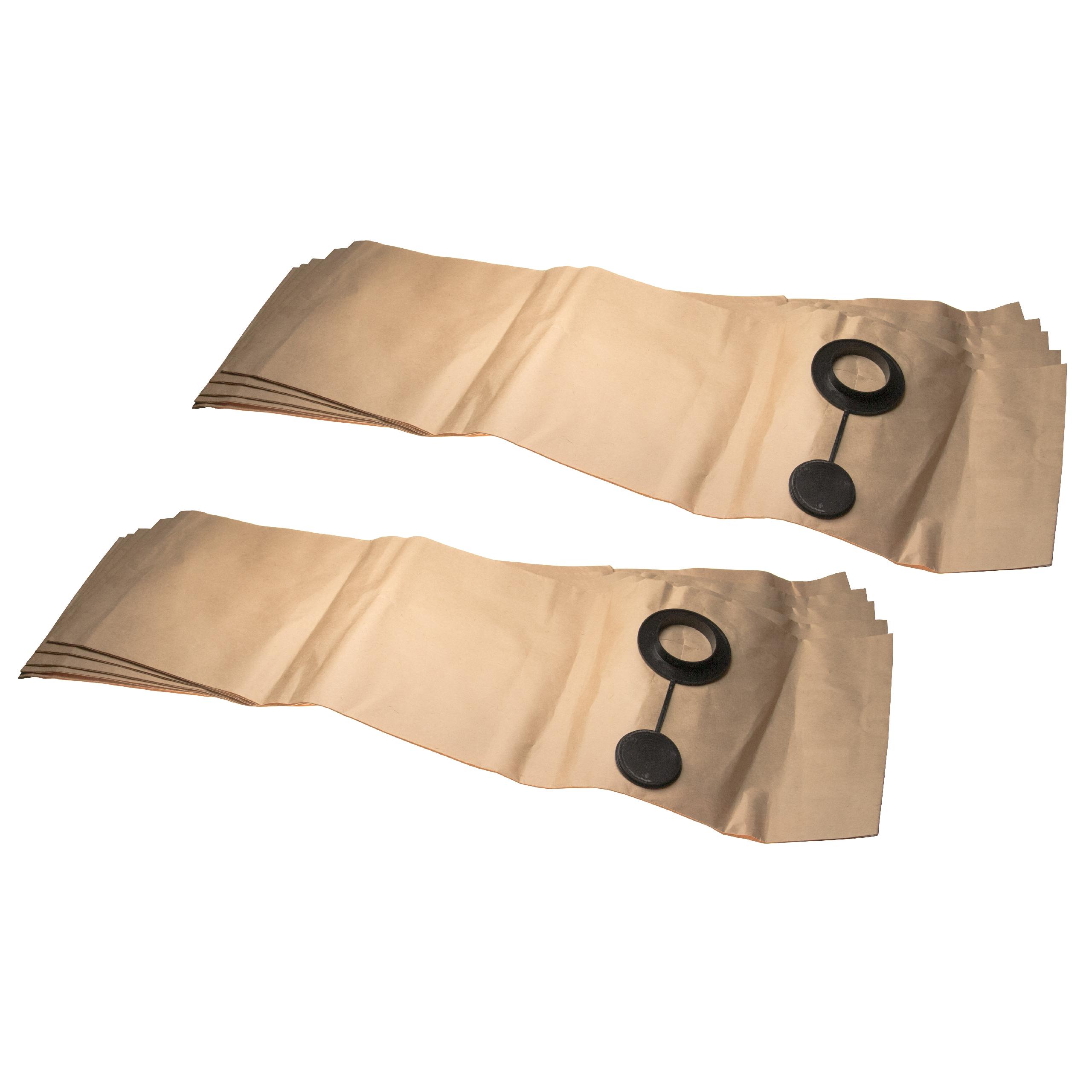 vhbw 10x Sacs filtrants remplacement pour Festool FIS-SR 12/14, 483142 pour dispositif d'aspiration - papier, 33,8cm x 83,4cm, couleur sable - 5