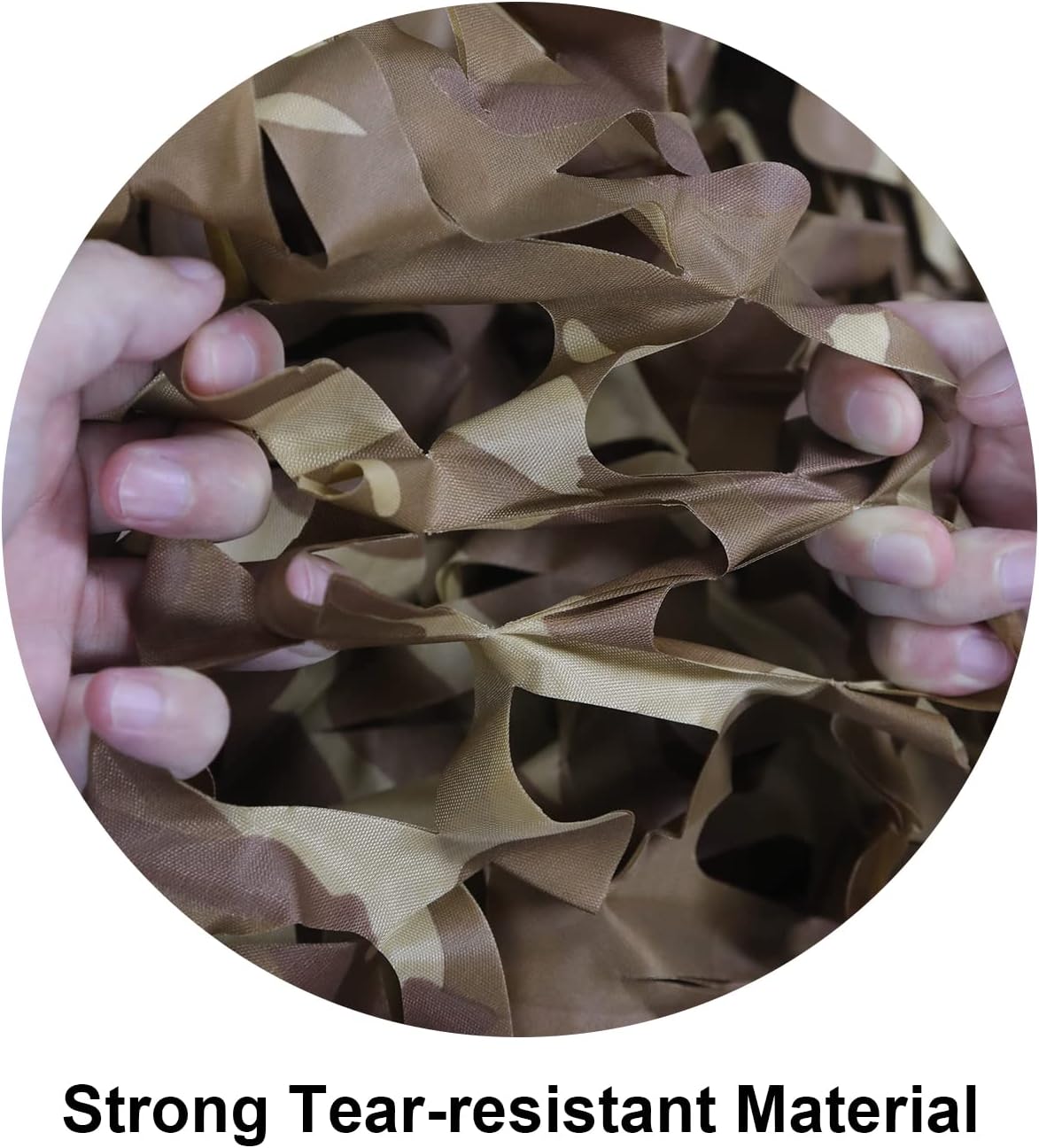 Siatka maskująca do ochrony przed słońcem, jako osłona przeciwsłoneczna i dekoracja imprez, 1,5 x 3 m (kamuflaż pustynny)