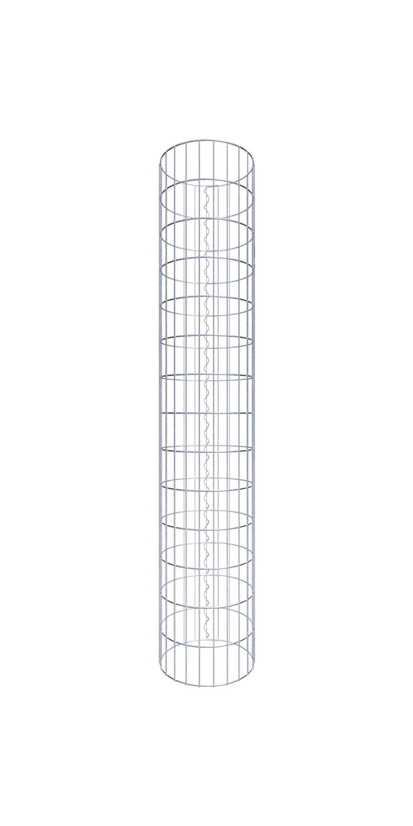Kolumna gabionowa o średnicy 37 cm, okrągła MW 5 x 10 cm - Wysokość: 1,40 m